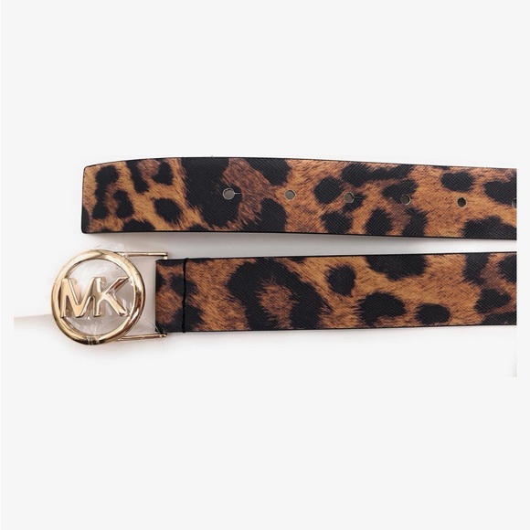 Michael Kors Animal Print Belt with‎ Gold Buckle Size Small main image 5